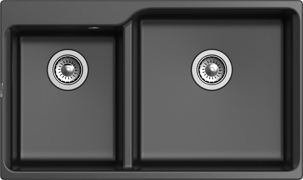 RIVELATO Мойка AXEL 90D  2-чаши 870*520мм antracite арт. RIVELATO Мойка AXEL 90D  2-чаши 870*520мм antracite арт.