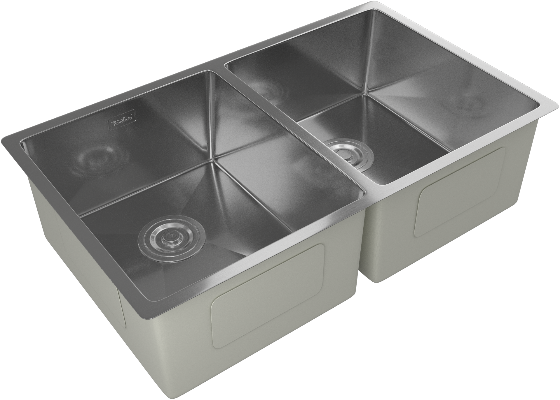 Rivelato Rinox 7444 U2 Мойка нерж.сталь 2 чаши 740*440*200 мм арт.7444 U2 Rivelato Rinox 7444 U2 Мойка нерж.сталь 2 чаши 740*440*200 мм арт.7444 U2