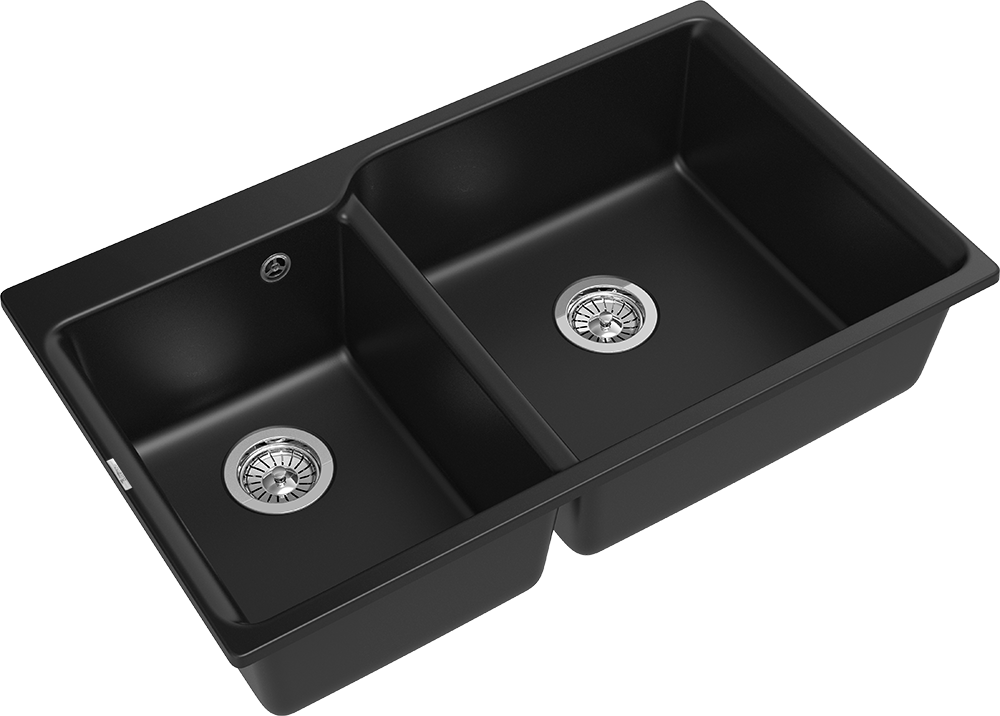 RIVELATO Мойка AXEL 90D  2-чаши 870*520мм antracite арт. RIVELATO Мойка AXEL 90D  2-чаши 870*520мм antracite арт.