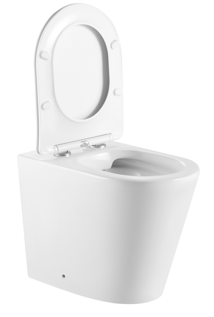 Унитаз приставной IBERICA BLANCA BURGOS ALTO Rimless белый, сиденье полипропилен (IB.BRA.131.1B1) Унитаз приставной IBERICA BLANCA BURGOS ALTO Rimless белый, сиденье полипропилен (IB.BRA.131.1B1)