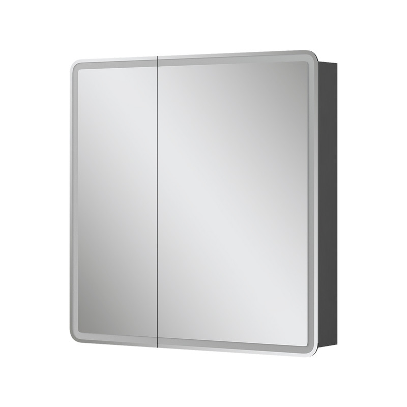 Зеркальный шкаф EQUIL Eltoro LED 80 черный софт