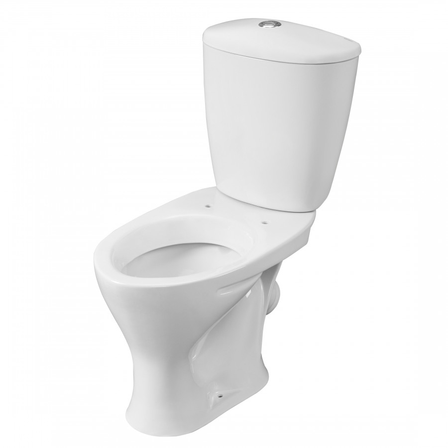 Унитаз-компакт "Версия" косой выпуск, с кнопочной арматурой и сиденьем  SANTERI Унитаз-компакт "Версия" косой выпуск, с кнопочной арматурой и сиденьем  SANTERI