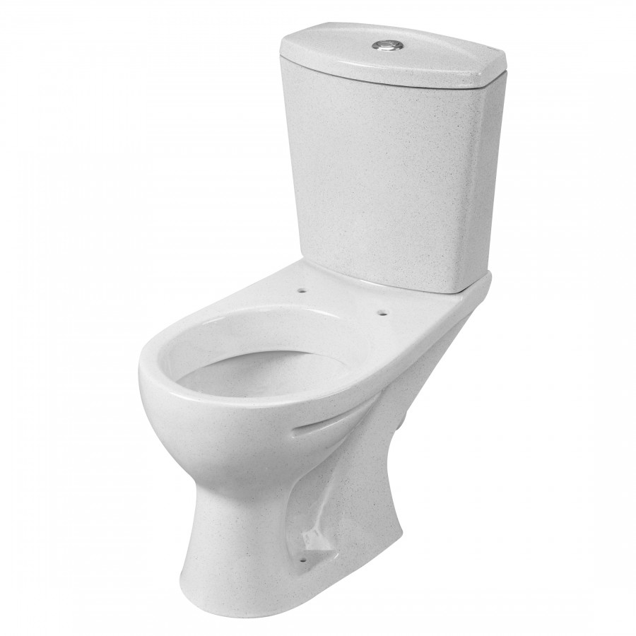 Унитаз-компакт "Ультра" косой выпуск с кнопочной арматурой и сиденьем,крап на белом Унитаз-компакт "Ультра" косой выпуск с кнопочной арматурой и сиденьем,крап на белом