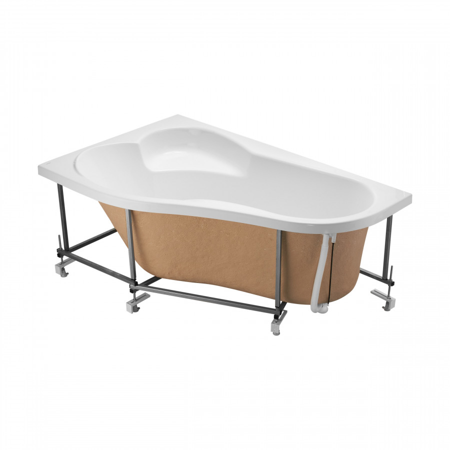 Монтажный комплект для ванны ИБИЦА XL 160х100 см. (рама, слив-перелив с сифоном, крепеж к стене, кре Монтажный комплект для ванны ИБИЦА XL 160х100 см. (рама, слив-перелив с сифоном, крепеж к стене, кре