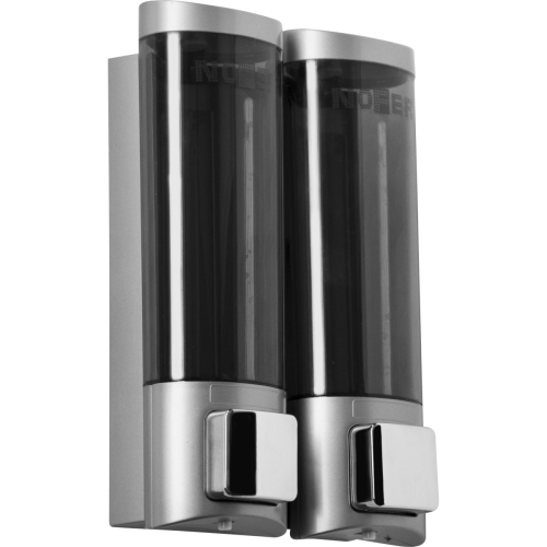 Двойной дозатор для мыла нажимной.Nofer 03032.T Двойной дозатор для мыла нажимной.Nofer 03032.T