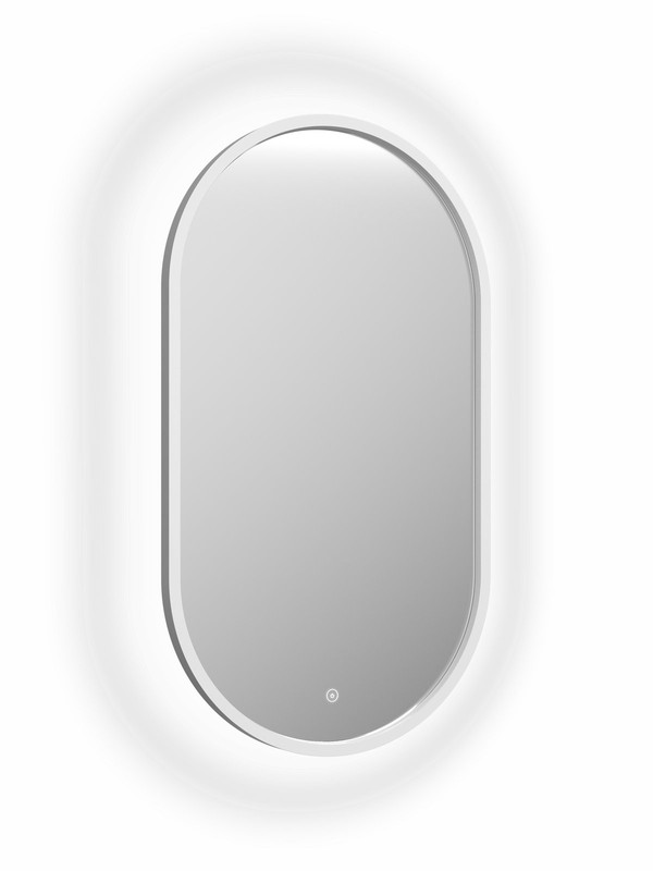 Зеркало Prime White Led 450x800 с сенсором, рама МДФ