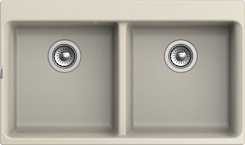 RIVELATO Мойка AXEL 90-2D  2-чаши 870*520мм beige scuro арт. RIVELATO Мойка AXEL 90-2D  2-чаши 870*520мм beige scuro арт.