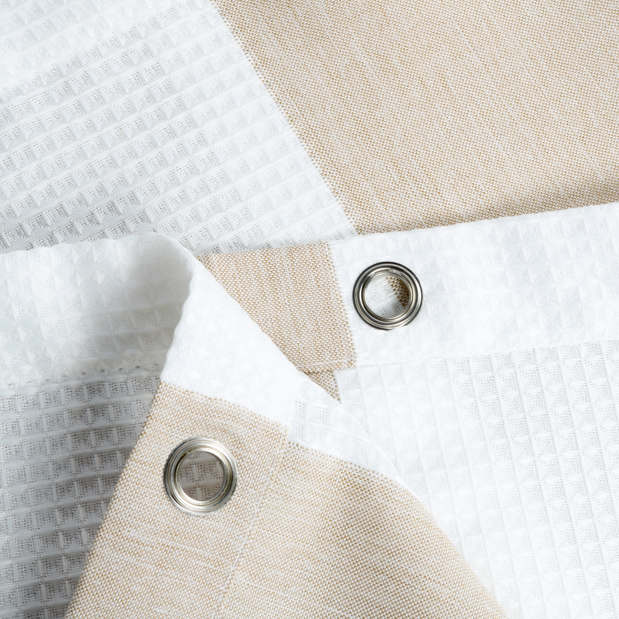 Шторка для ванной Fixsen Vafel, бежевая FX-5020A Шторка для ванной Fixsen Vafel, бежевая FX-5020A