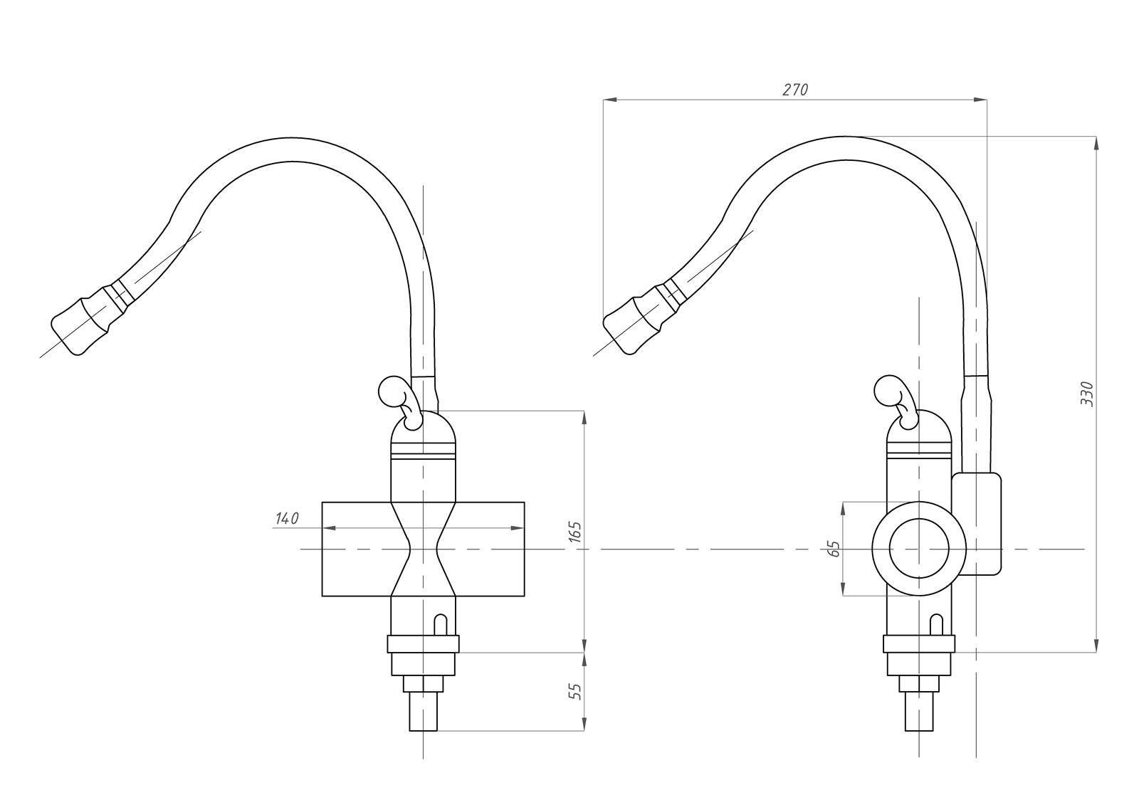 Проточный водонагреватель TSARSBERG TSB-WH1103 электрический гибкий излив