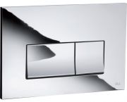 641504 Панель механ. двойная STREAM, пластик, хром глянцевый, с тросиком, OLI
