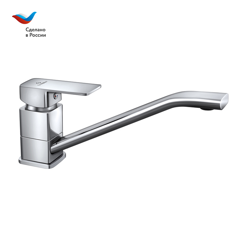 КОТТЕДЖ Смеситель для мойки с длинным изливом, одноручный, СЛАВЕН, Н21