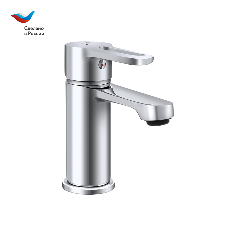 ГОРОД Смеситель для умывальника с литым изливом, одноручный, СЛАВЕН, Т10