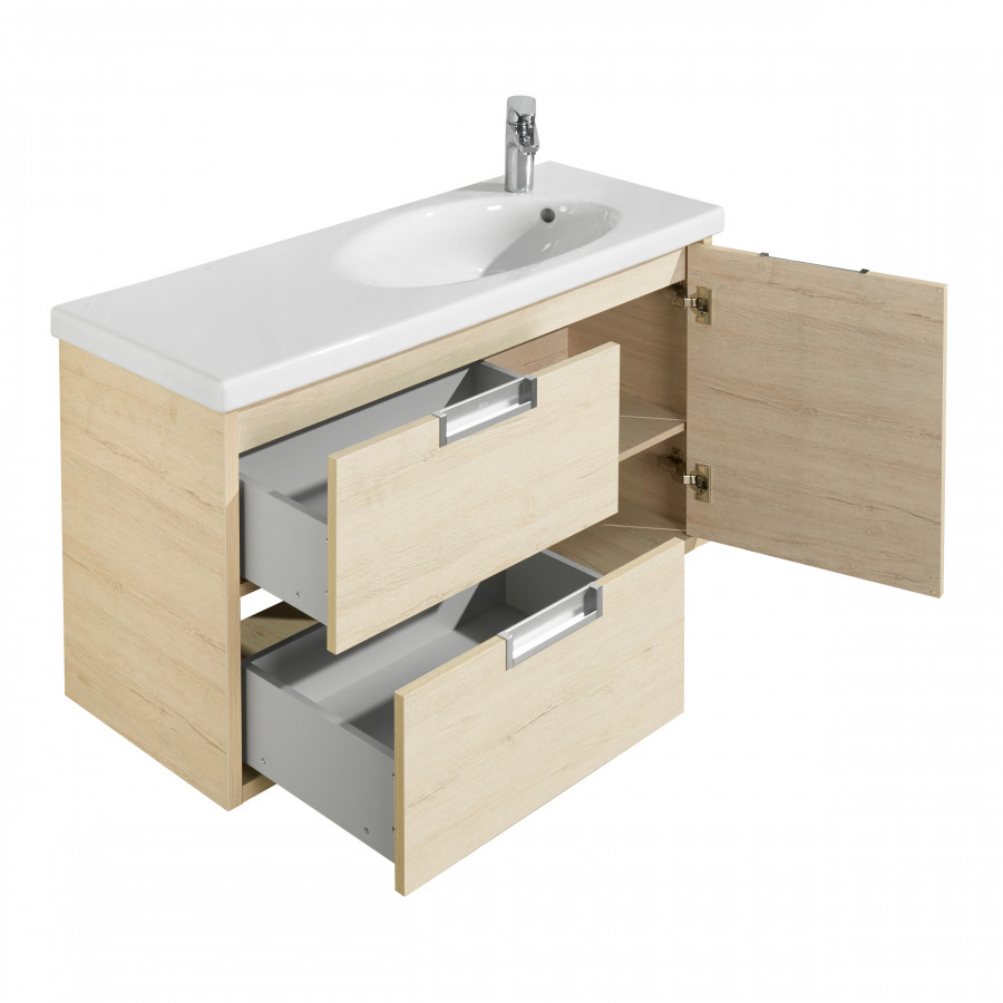 ETNA Тумба под раковину ETNA 100, дуб верона, ROCA