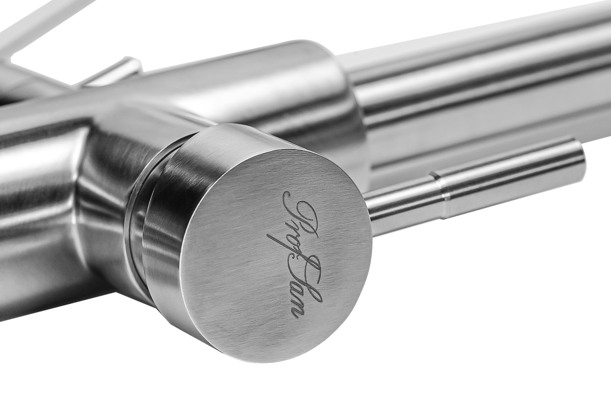 Смеситель для кухни ПРОФСАН ПСМ-300-11 STEEL нержавеющая сталь AISI-304с подключением фильтра тип См