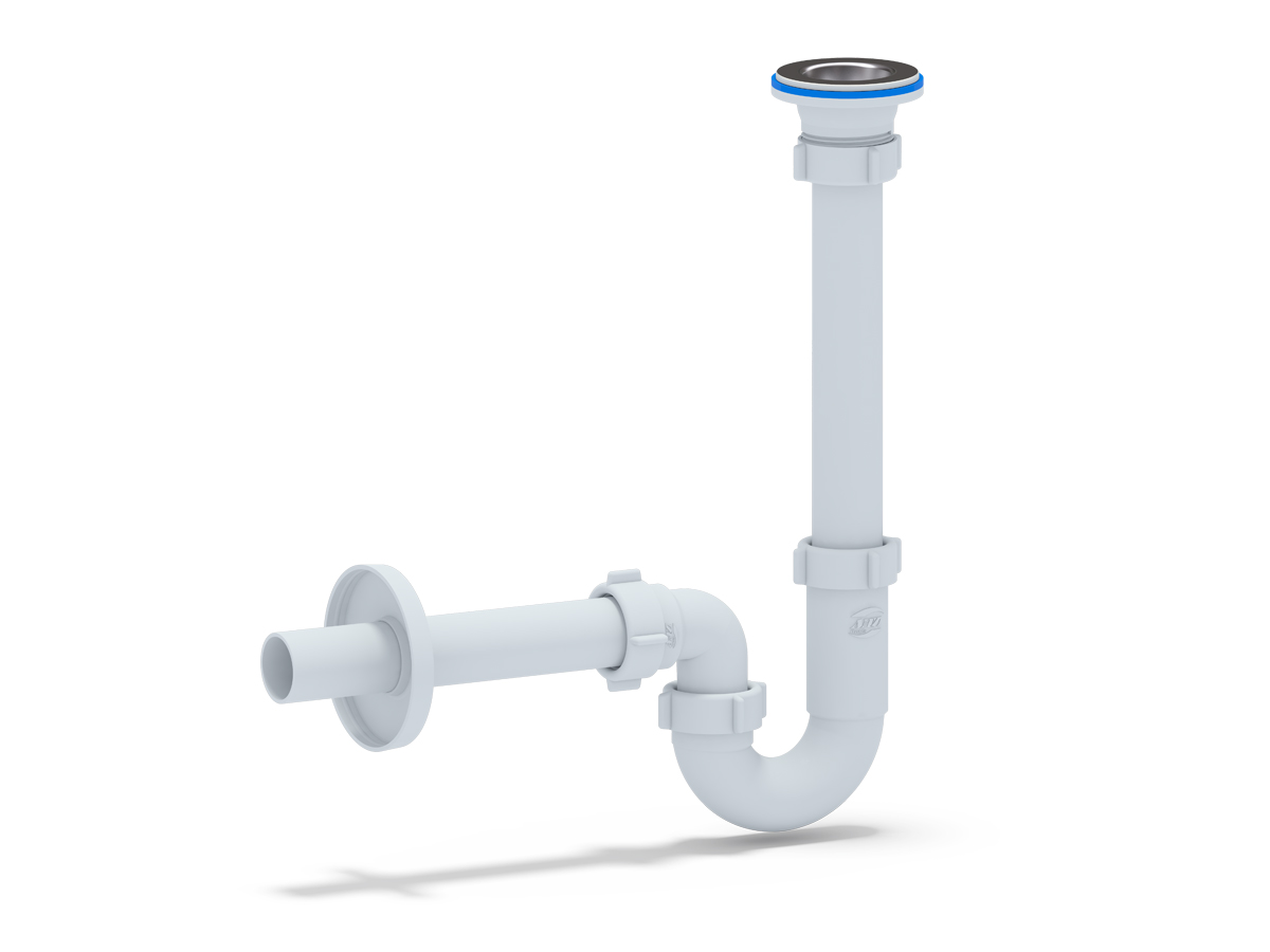 Сифон для раковины АНИ Пласт DB1003 1 1/4 дюйма 32 с прямой трубой 32