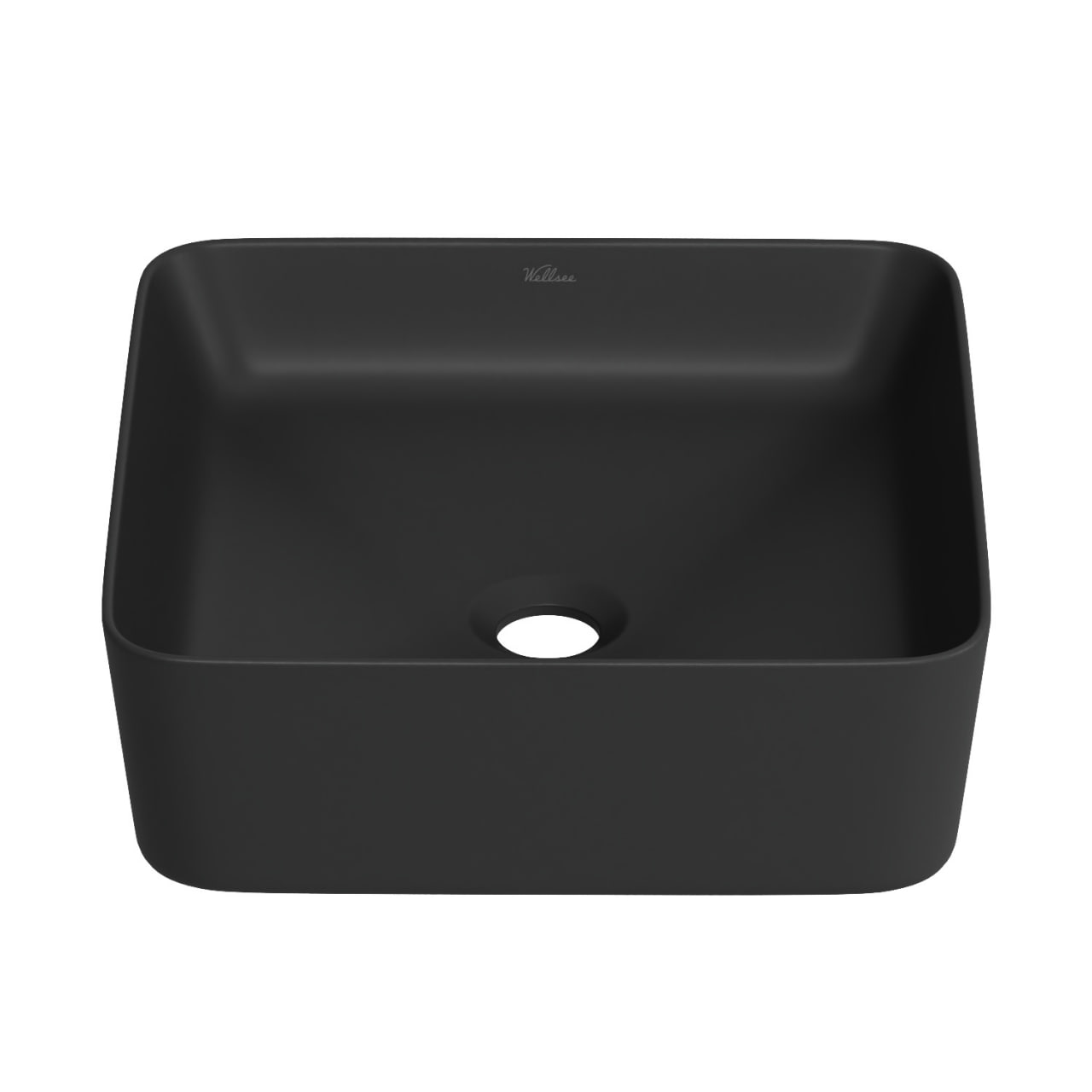 Накладная раковина для ванной комнаты Wellsee Mint 338103000: квадратная раковина, ширина умывальник