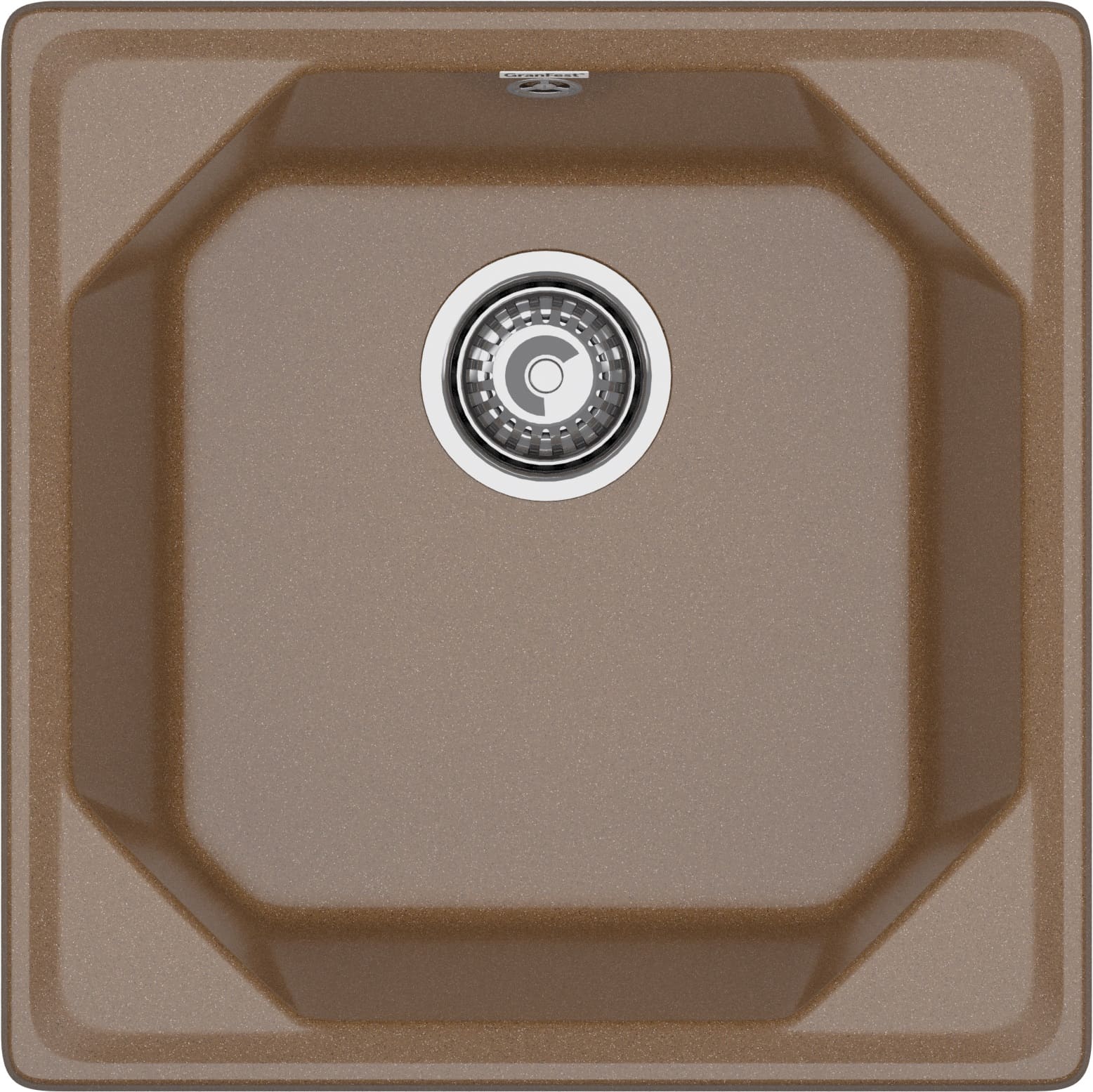 GRANFEST Мойка композит UNIQUE, GF-U-500, 1-чаша 500*500, терракот GRANFEST Мойка композит UNIQUE, GF-U-500, 1-чаша 500*500, терракот