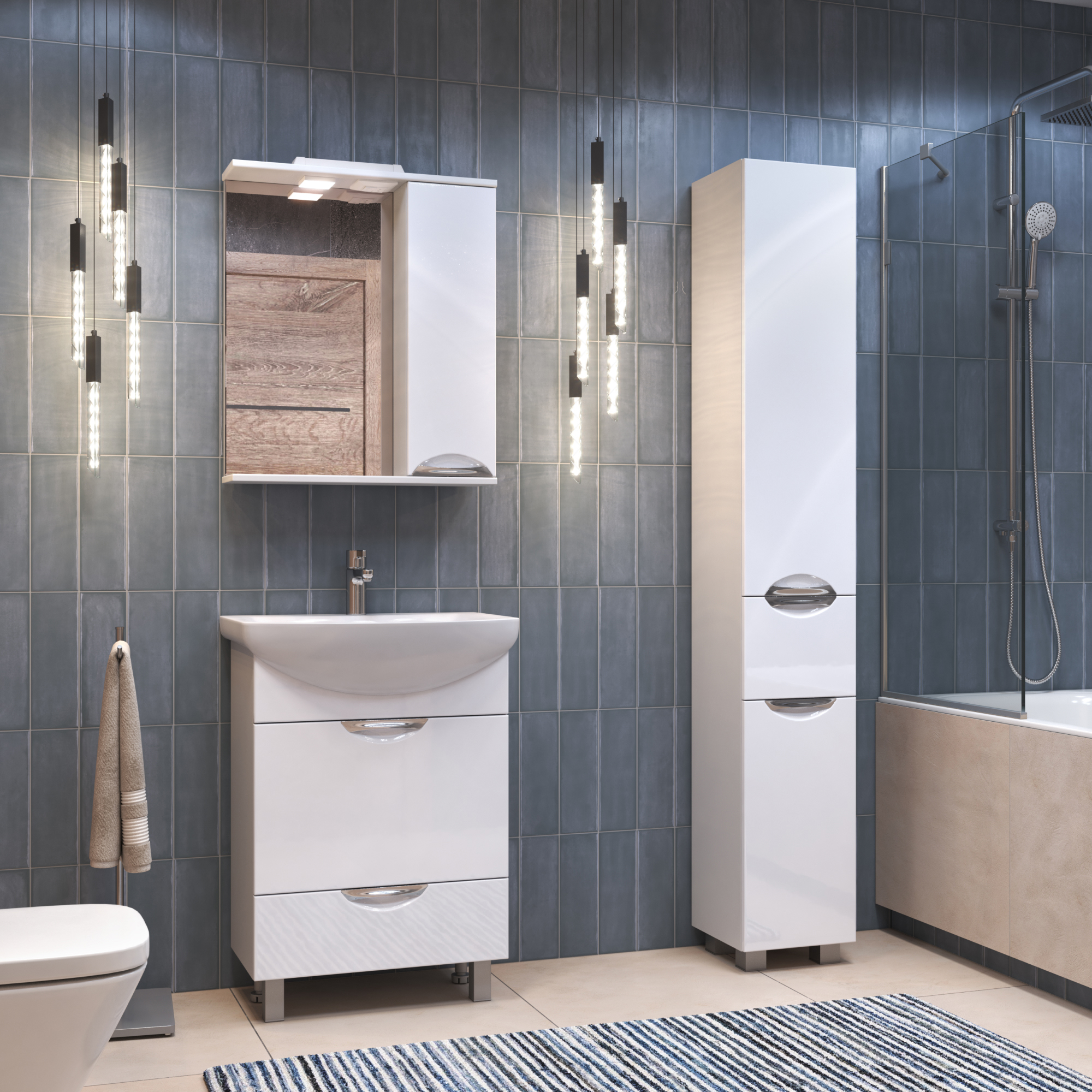 Зеркало со шкафом VIGO Callao 60 подвесное белый (z.CAL.60.R.El) Зеркало со шкафом VIGO Callao 60 подвесное белый (z.CAL.60.R.El)