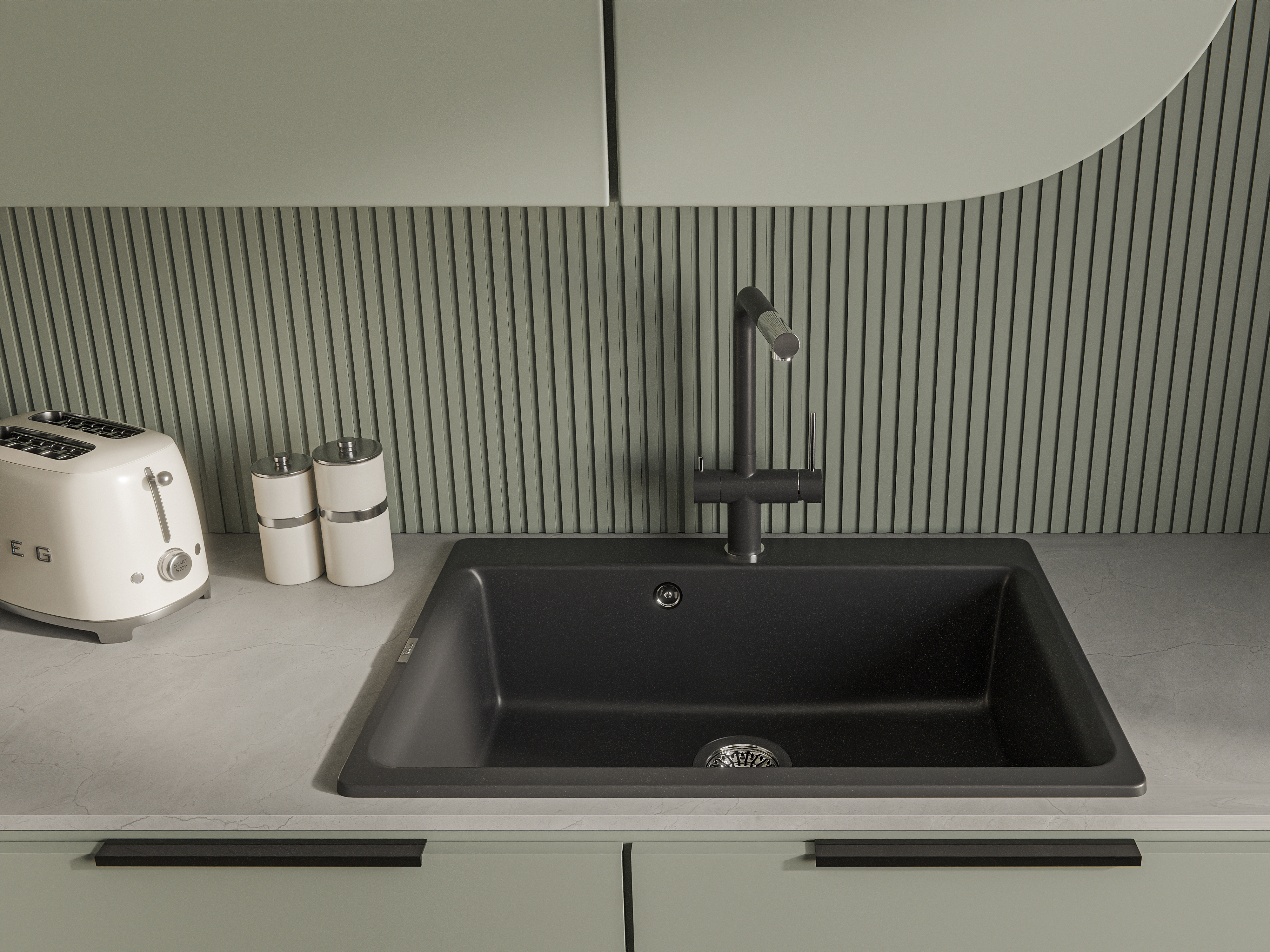 RIVELATO Мойка AXEL 70  1-чаша 730*520мм antracite арт.