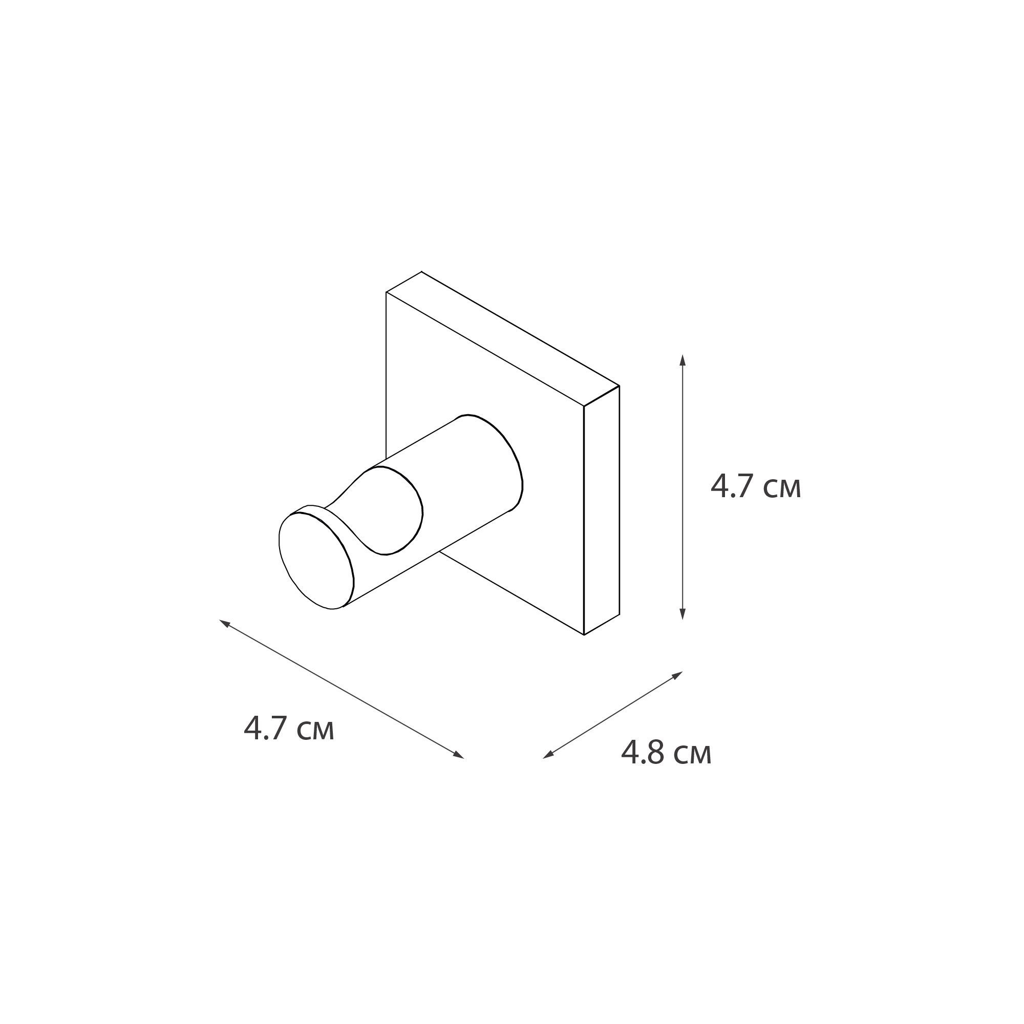 Крючок одинарный FIXSEN Lux Chrome (FX-15005) Крючок одинарный FIXSEN Lux Chrome (FX-15005)