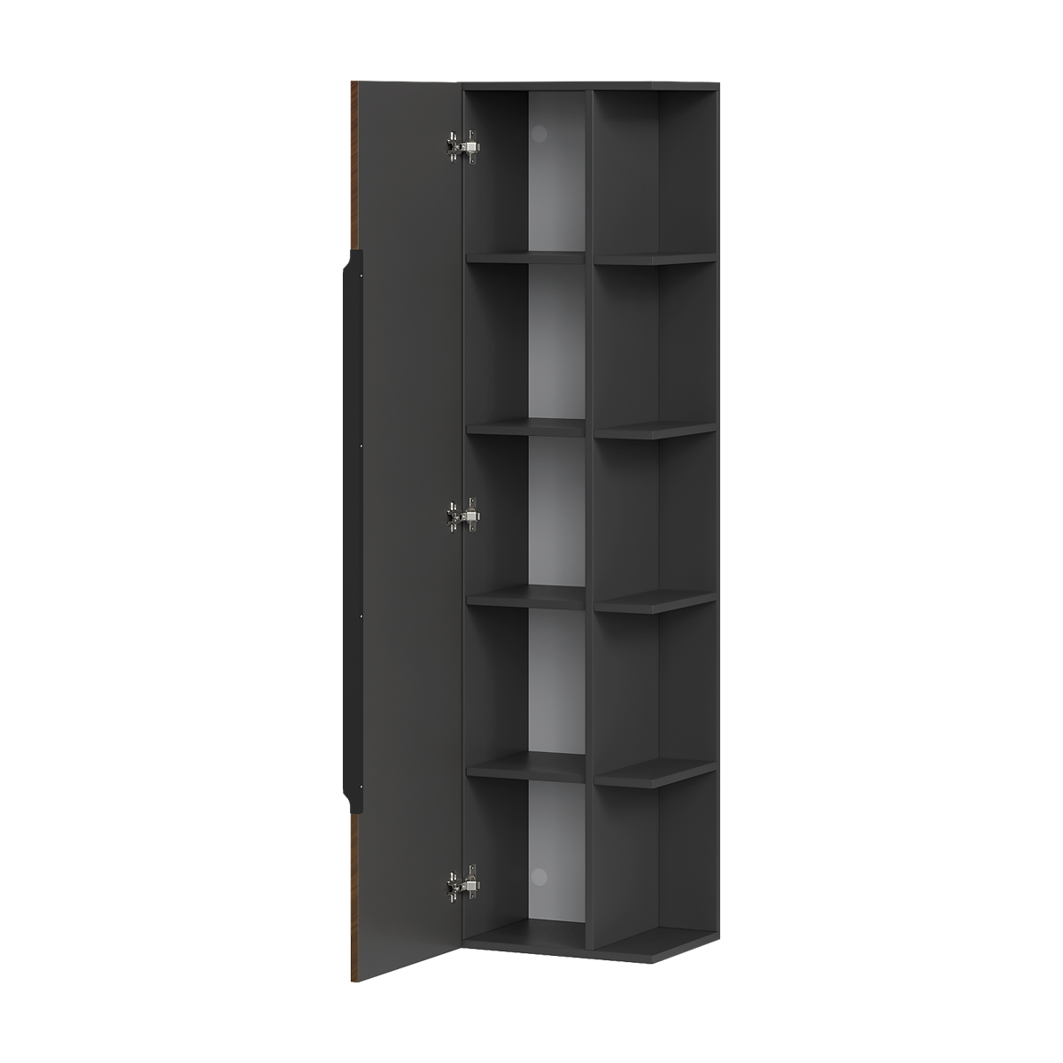 Пенал EQUIL подвесной универсальный Forest 40.R/L орех/графит Пенал EQUIL подвесной универсальный Forest 40.R/L орех/графит