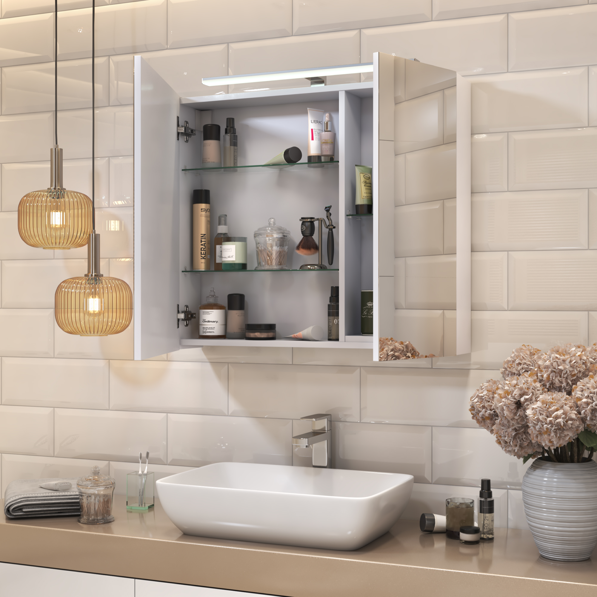 Зеркальный шкаф VIGO Plaza 80 подвесной белый (zsh.PLA.80.El) Зеркальный шкаф VIGO Plaza 80 подвесной белый (zsh.PLA.80.El)