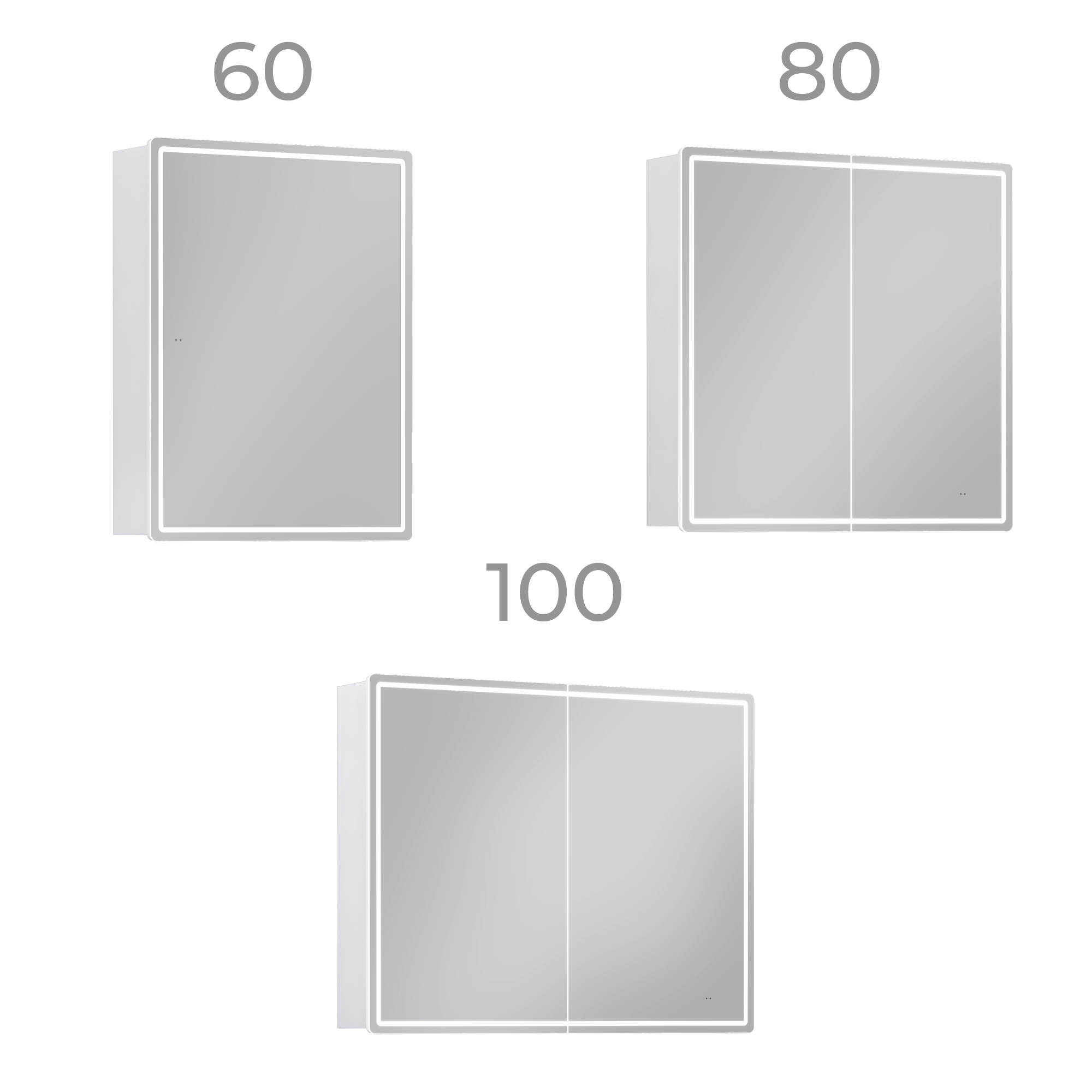 Зеркальный шкаф VIGO Geometry Classic 60 подвесной белый (117)