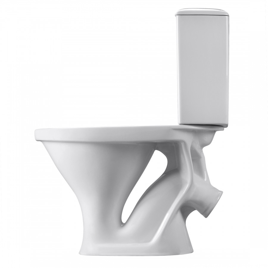 Унитаз-компакт "Вест" косой выпуск, с кнопочной арматурой и сиденьем  SANTERI Унитаз-компакт "Вест" косой выпуск, с кнопочной арматурой и сиденьем  SANTERI