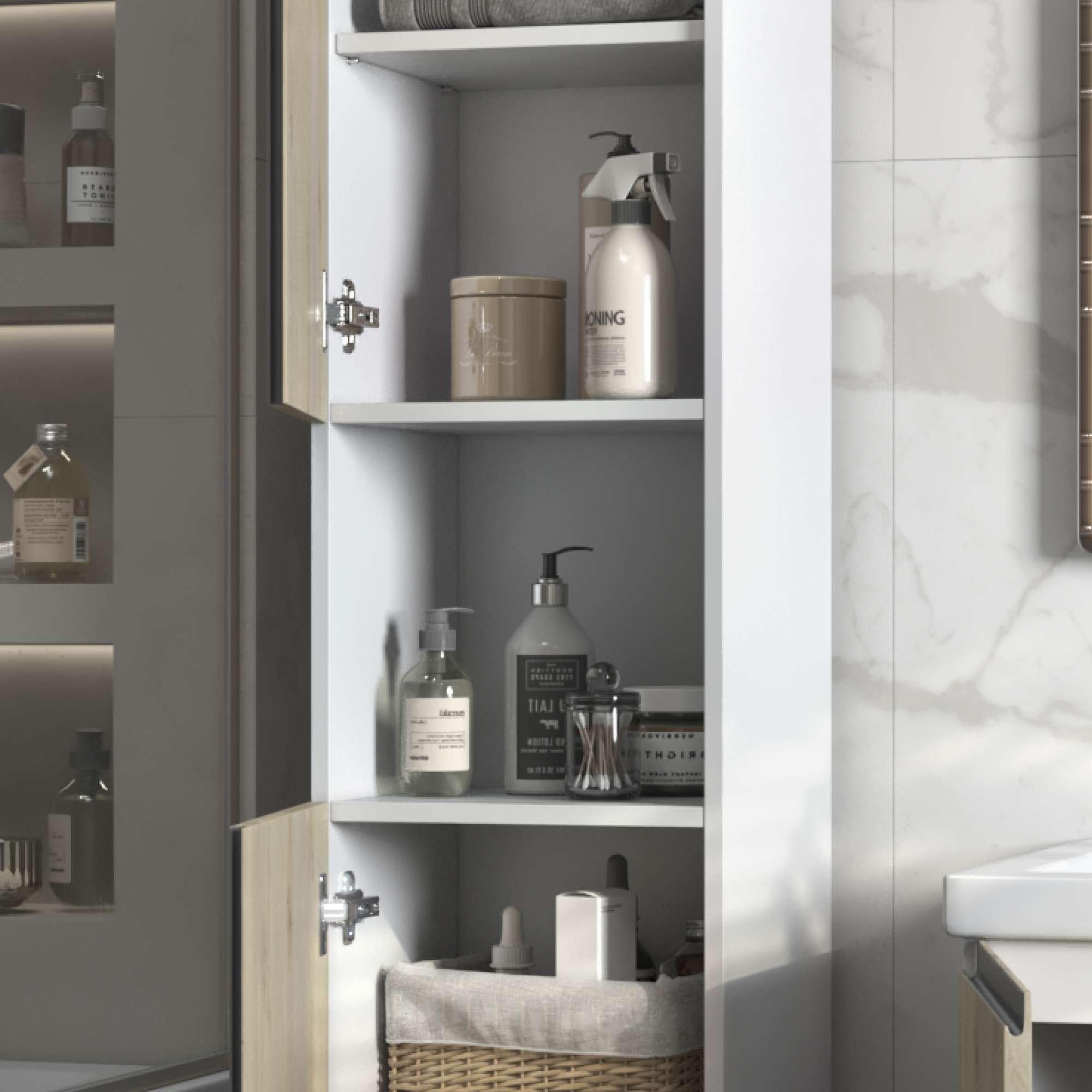 Шкаф-пенал VIGO Yuma 35 подвесной 345 дуб давос