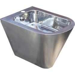 Биде подвесное из нержавеющей стали матовое,13009.S Биде подвесное из нержавеющей стали матовое,13009.S
