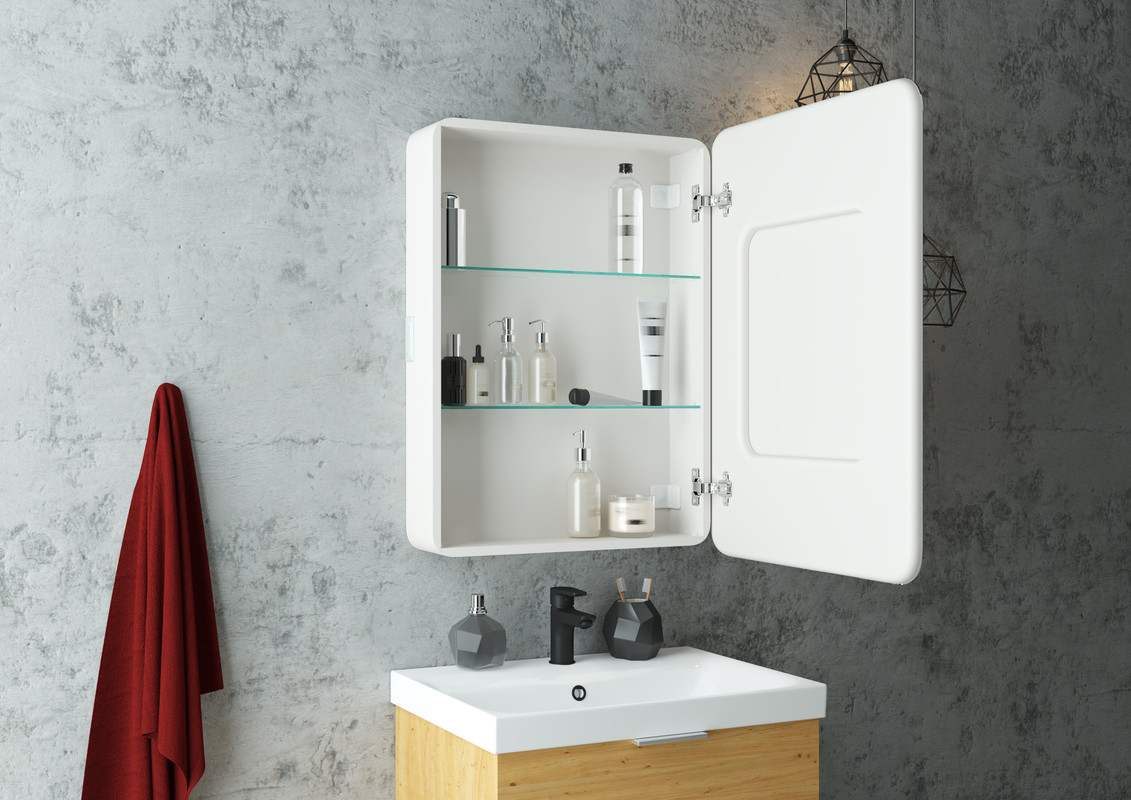 Зеркало-шкаф Elliott LED 600х800 правый с розеткой