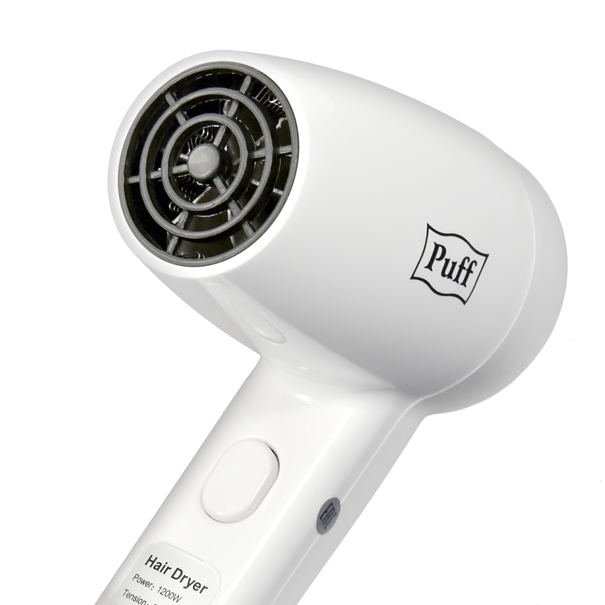 Фен для волос настенный PUFF-1200 белый, 1,2 кВт (1405.001)