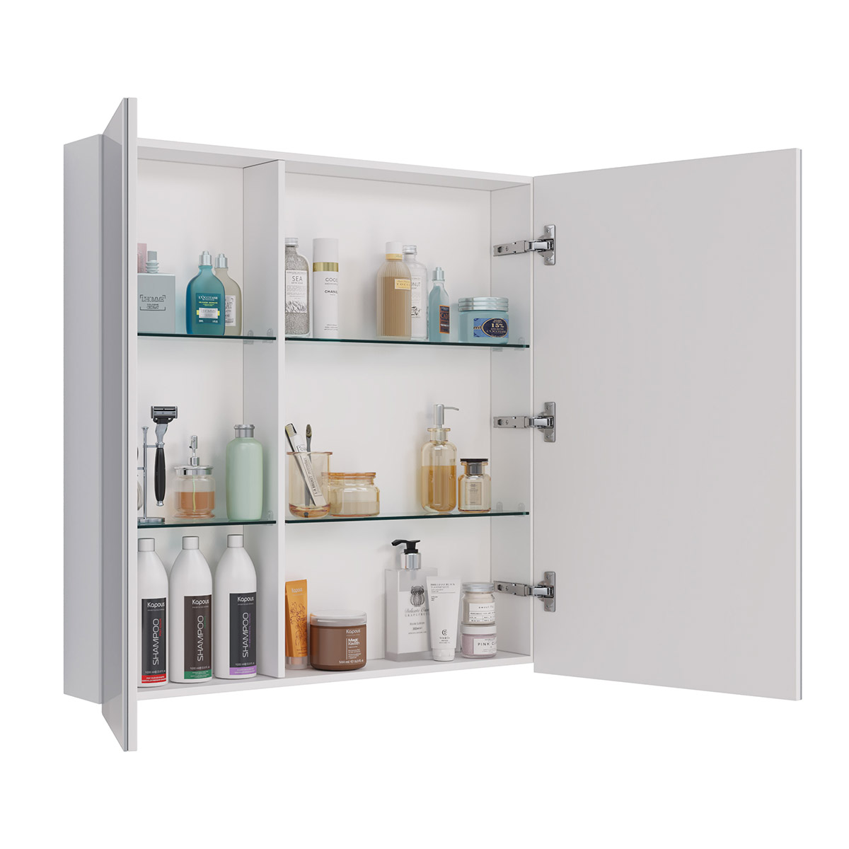 Шкаф зеркальный Lemark UNIVERSAL 80х80 см 2-х дверный, цвет корпуса: Белый глянец Шкаф зеркальный Lemark UNIVERSAL 80х80 см 2-х дверный, цвет корпуса: Белый глянец