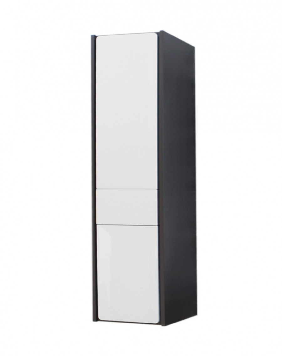 RONDA Шкаф-колонна 32, левая, белый глянец/серый матовый, ROCA