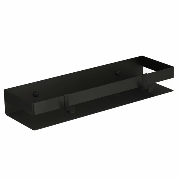SHELF LINE Полка для душа прямая 400мм из нерж. стали с крючками, черный, LM, 9772053 SHELF LINE Полка для душа прямая 400мм из нерж. стали с крючками, черный, LM, 9772053