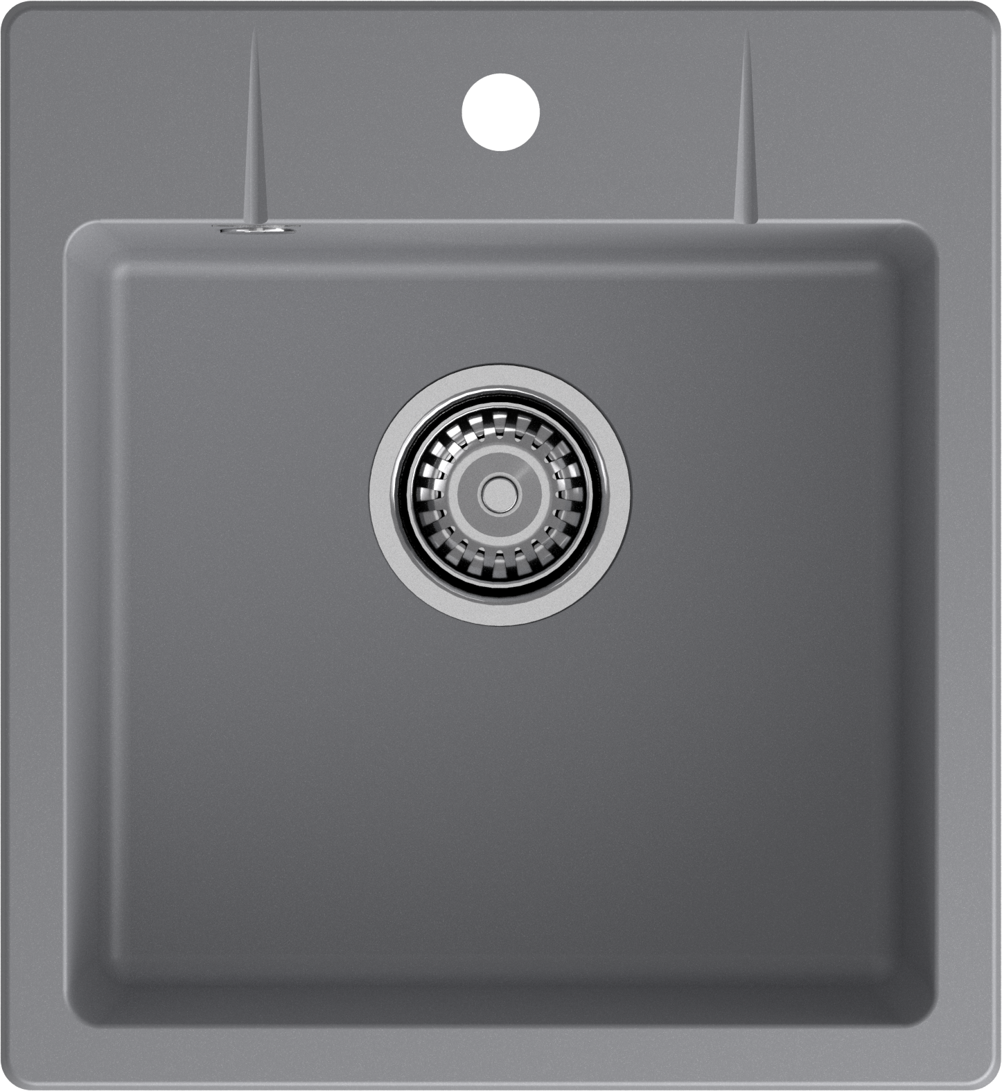 GRANFEST Мойка URBAN 245  1-чаша 450*490мм темно-серый арт.GF-UR- GRANFEST Мойка URBAN 245  1-чаша 450*490мм темно-серый арт.GF-UR-