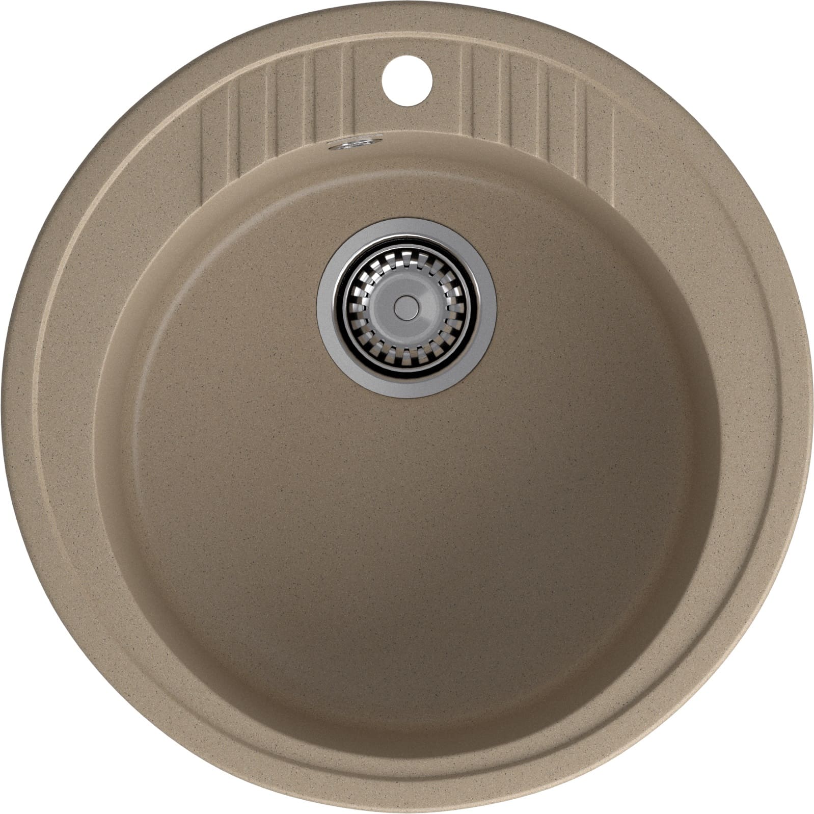 GRANFEST Мойка композит RONDO GF-R--520   D=520 мм   песок  арт.GF- GRANFEST Мойка композит RONDO GF-R--520   D=520 мм   песок  арт.GF-