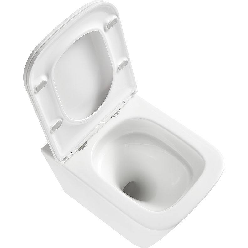 FLOREX WHITE Унитаз подвесной безободковый с сиденьем микролифт, LM, 9614001