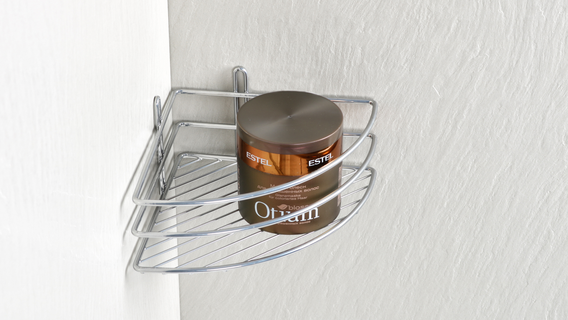 Полка угловая одноэтажная серый Fixsen FX-710-1