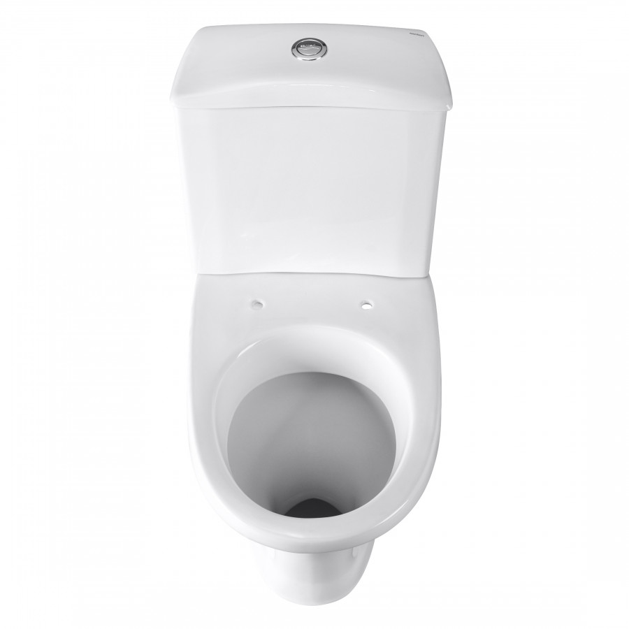 Унитаз-компакт "Вест" косой выпуск, с кнопочной арматурой и сиденьем  SANTERI