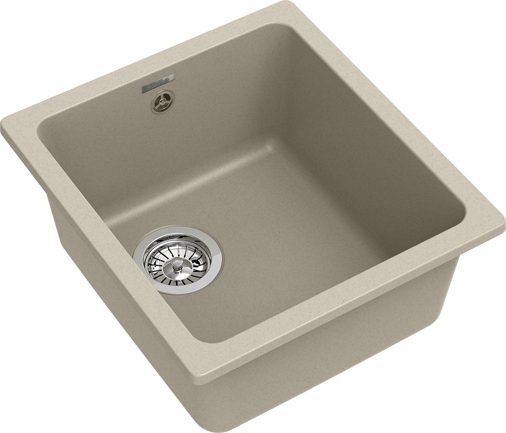 RIVELATO Мойка BERKANA 35 подст.монтаж 1-чаш 415*455 beige scuro арт. RIVELATO Мойка BERKANA 35 подст.монтаж 1-чаш 415*455 beige scuro арт.