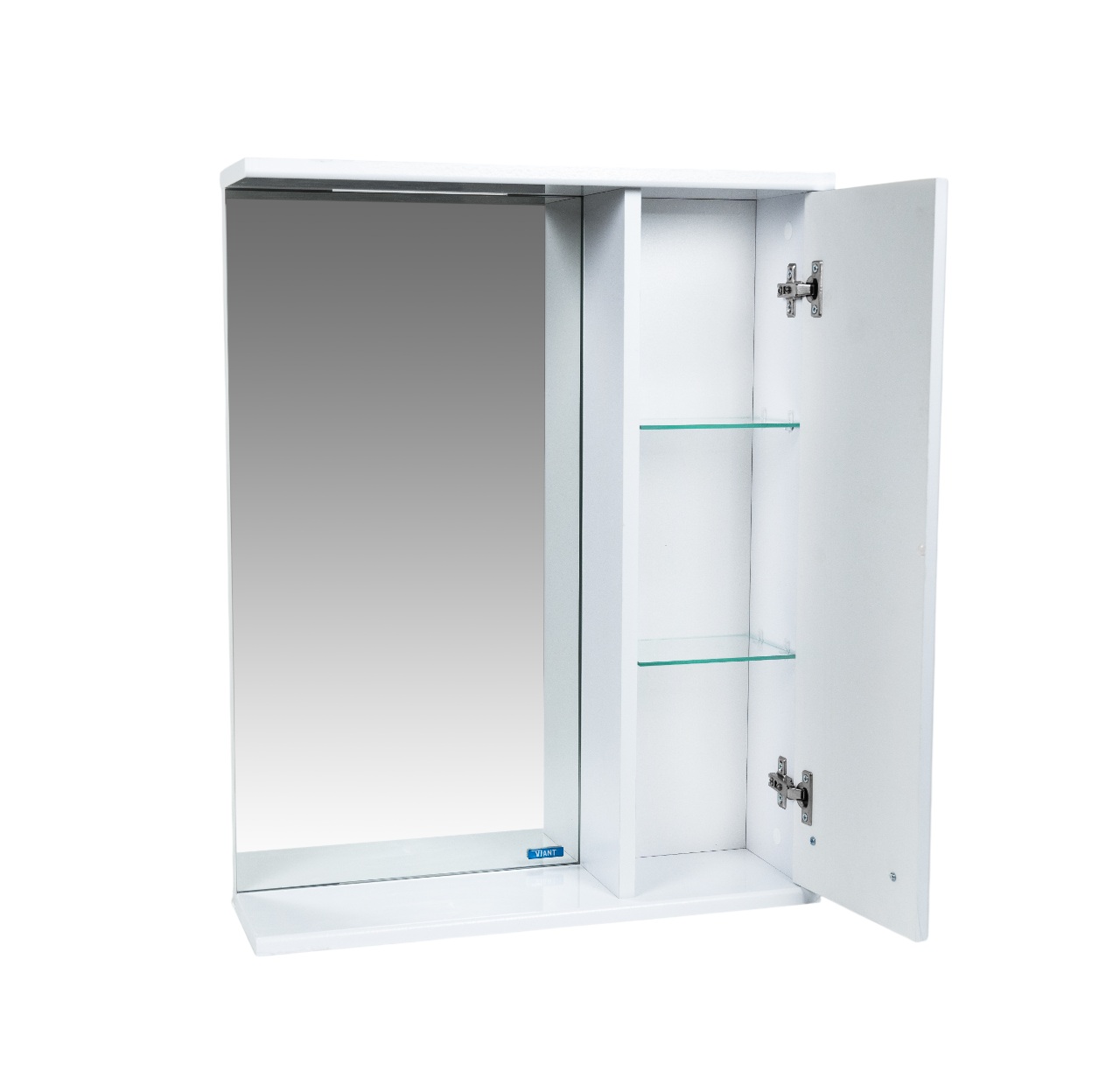 Зеркало со шкафом VIANT ПРАГА 55 подвесное белый (VPRA55-ZSHR)
