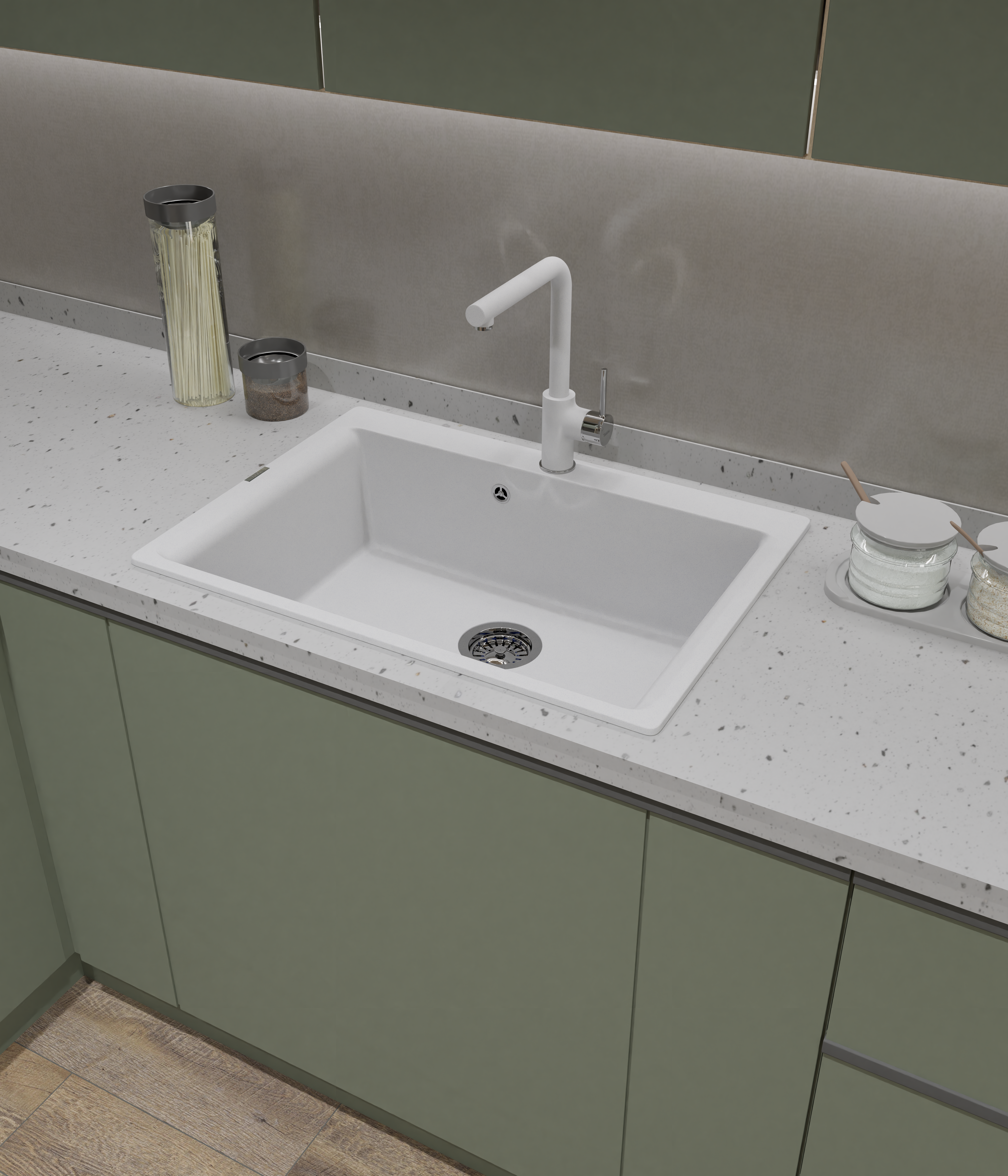 Смеситель для кухни RIVELATO Vico иней хром (9021601 brina cromo)