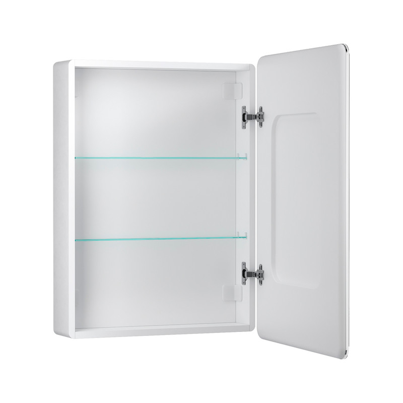 Зеркальный шкаф EQUIL Nice LED 60 с часами правый белый Зеркальный шкаф EQUIL Nice LED 60 с часами правый белый