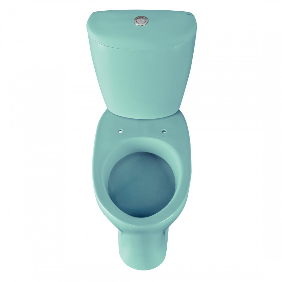 Унитаз-компакт "Версия" наклонный выпуск, с кнопочной арматурой и сиденьем, голубой  SANTERI Унитаз-компакт "Версия" наклонный выпуск, с кнопочной арматурой и сиденьем, голубой  SANTERI