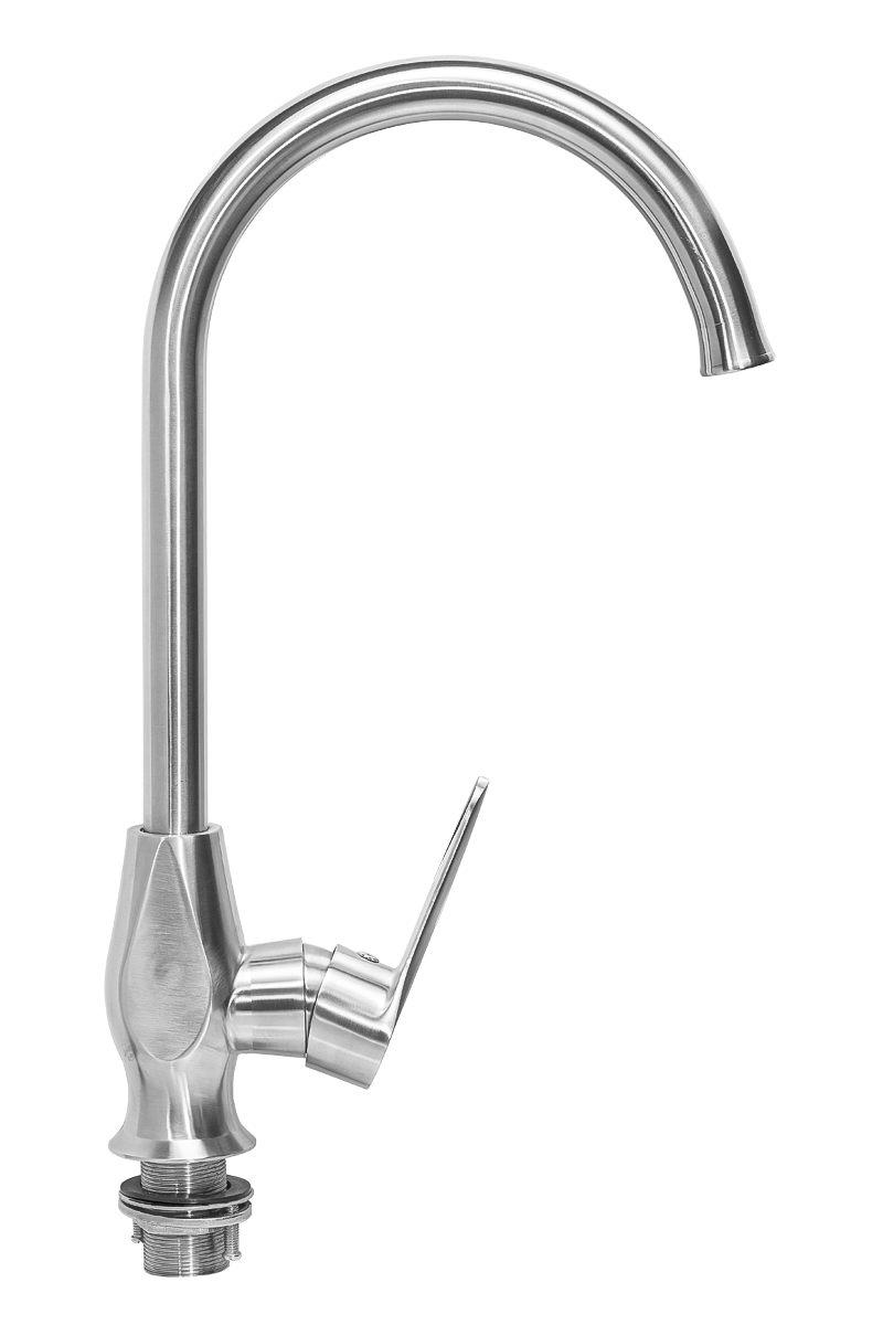 Смеситель для кухни ПРОФСАН ПСМ-300-3 STEEL нержавеющая сталь AISI-304 тип См-МОЦБА