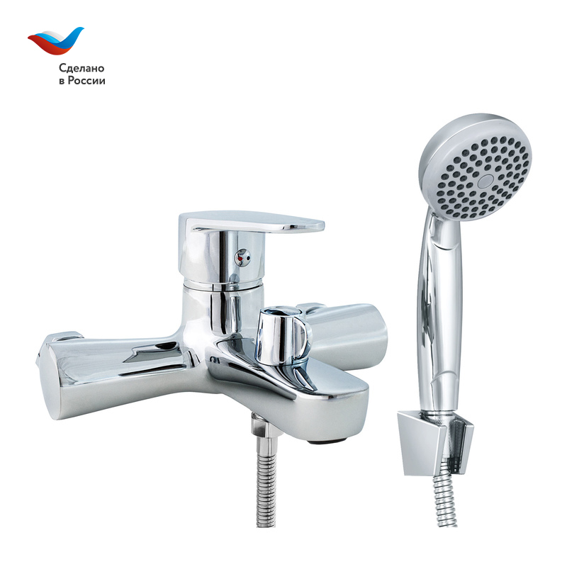 КОТТЕДЖ Смеситель для ванны с коротким литым изливом, одноручный, СЛАВЕН, Л30