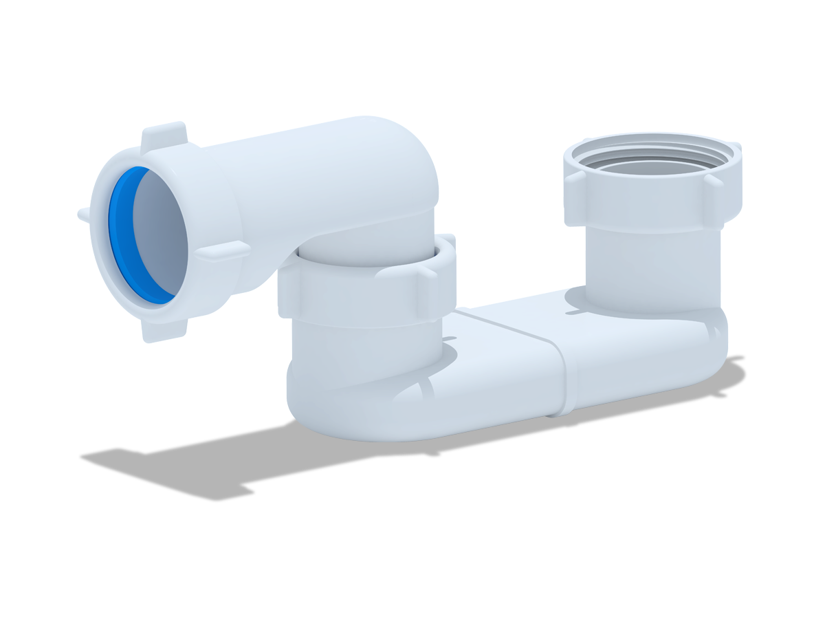 Сифон для ванны АНИ Пласт E000 1 1/2 дюйма 40 плоский без выпуска