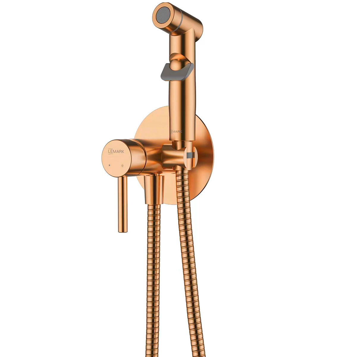 Смеситель Lemark Зенит LMF-1618S-BRRGN с гигиеническим душем, встраиваемый