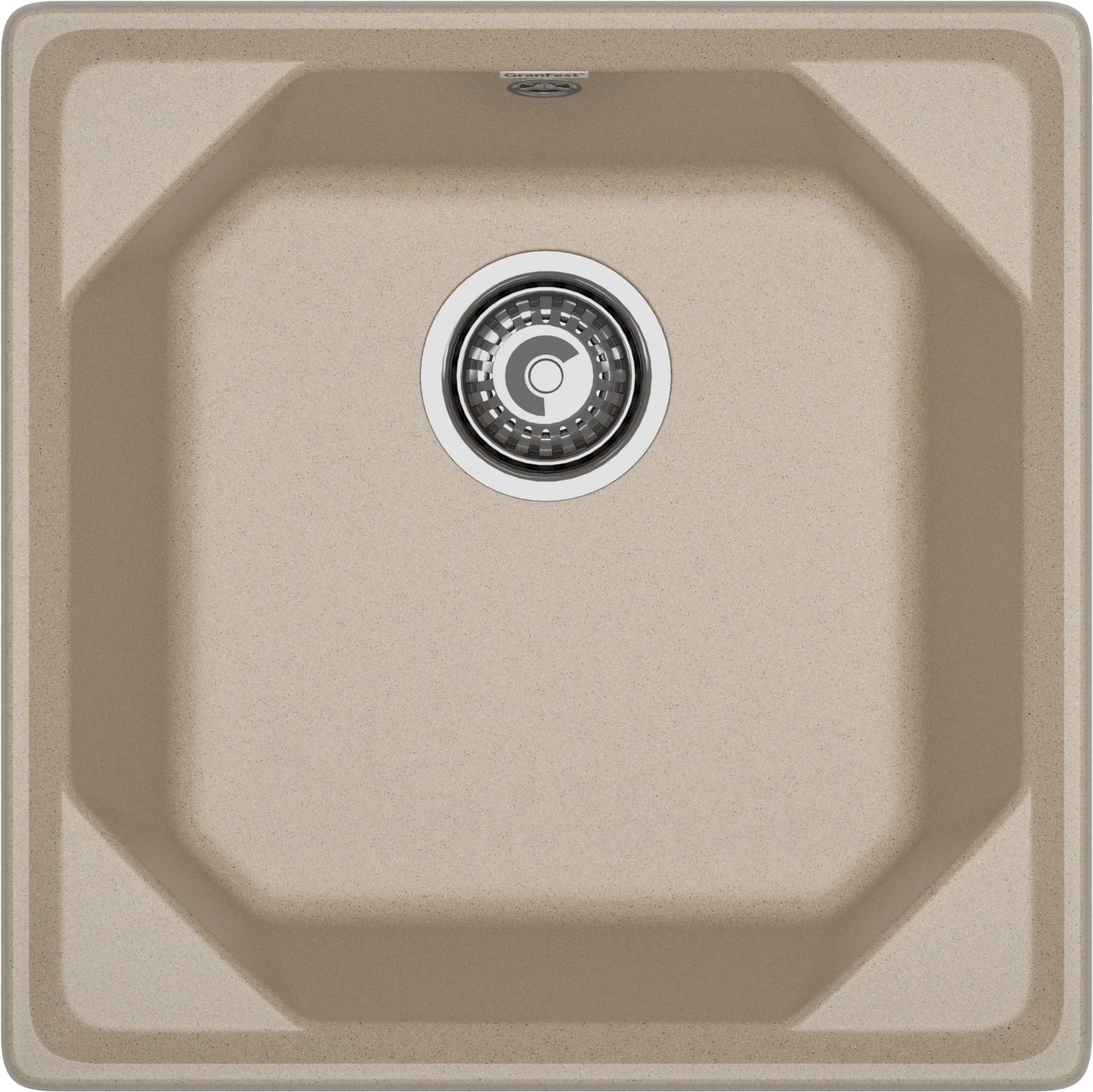 GRANFEST Мойка композит UNIQUE, GF-U-500, 1-чаша 500*500, песочный GRANFEST Мойка композит UNIQUE, GF-U-500, 1-чаша 500*500, песочный